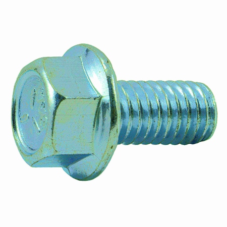 Midwest Fastener Grade 5, 3/8"-16 Flange Bolt, Zinc Plated Steel, 3/4 in L, 8 PK 34803
